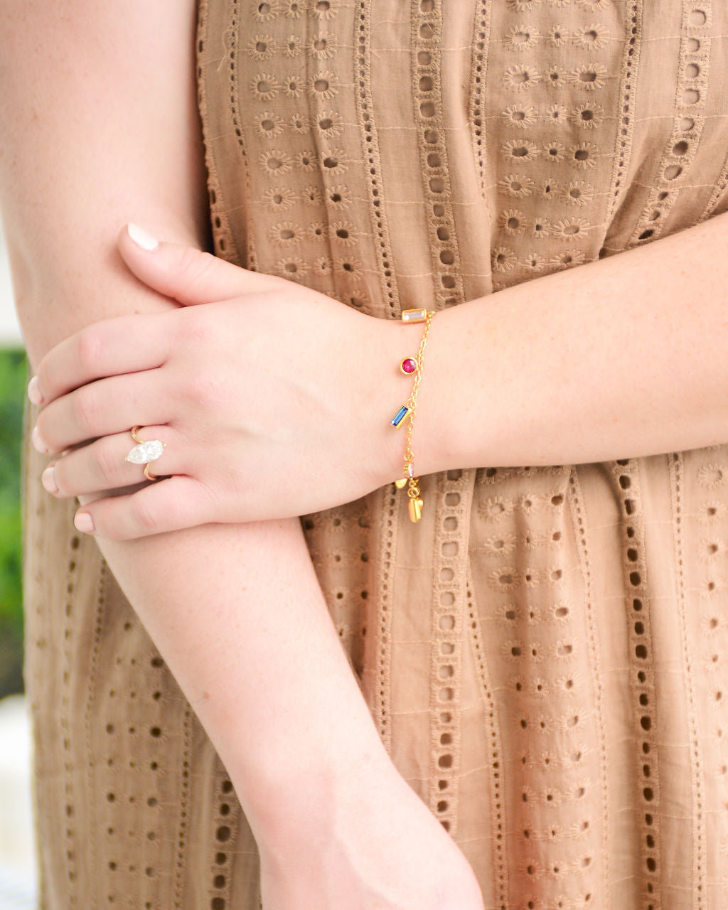 The Morgan Eyelet Midi Dress