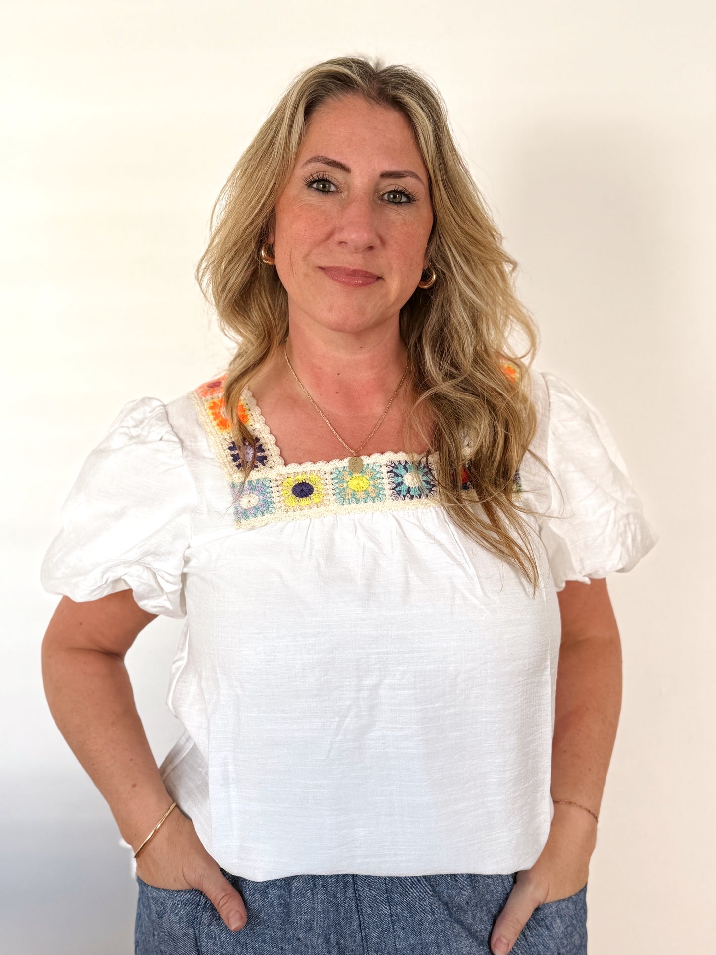 The Emerson Crochet Lace Top