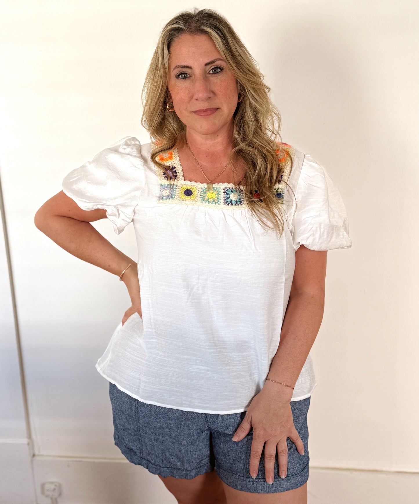 The Emerson Crochet Lace Top