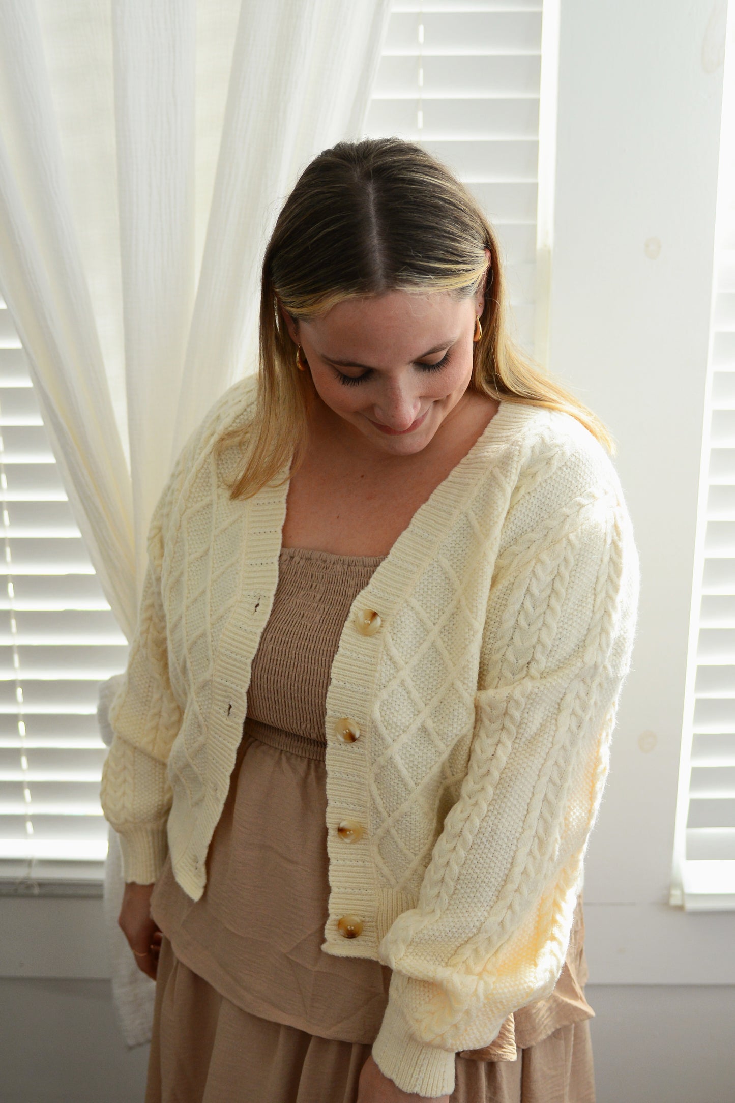 The Harriet Cable Knit Cardigan