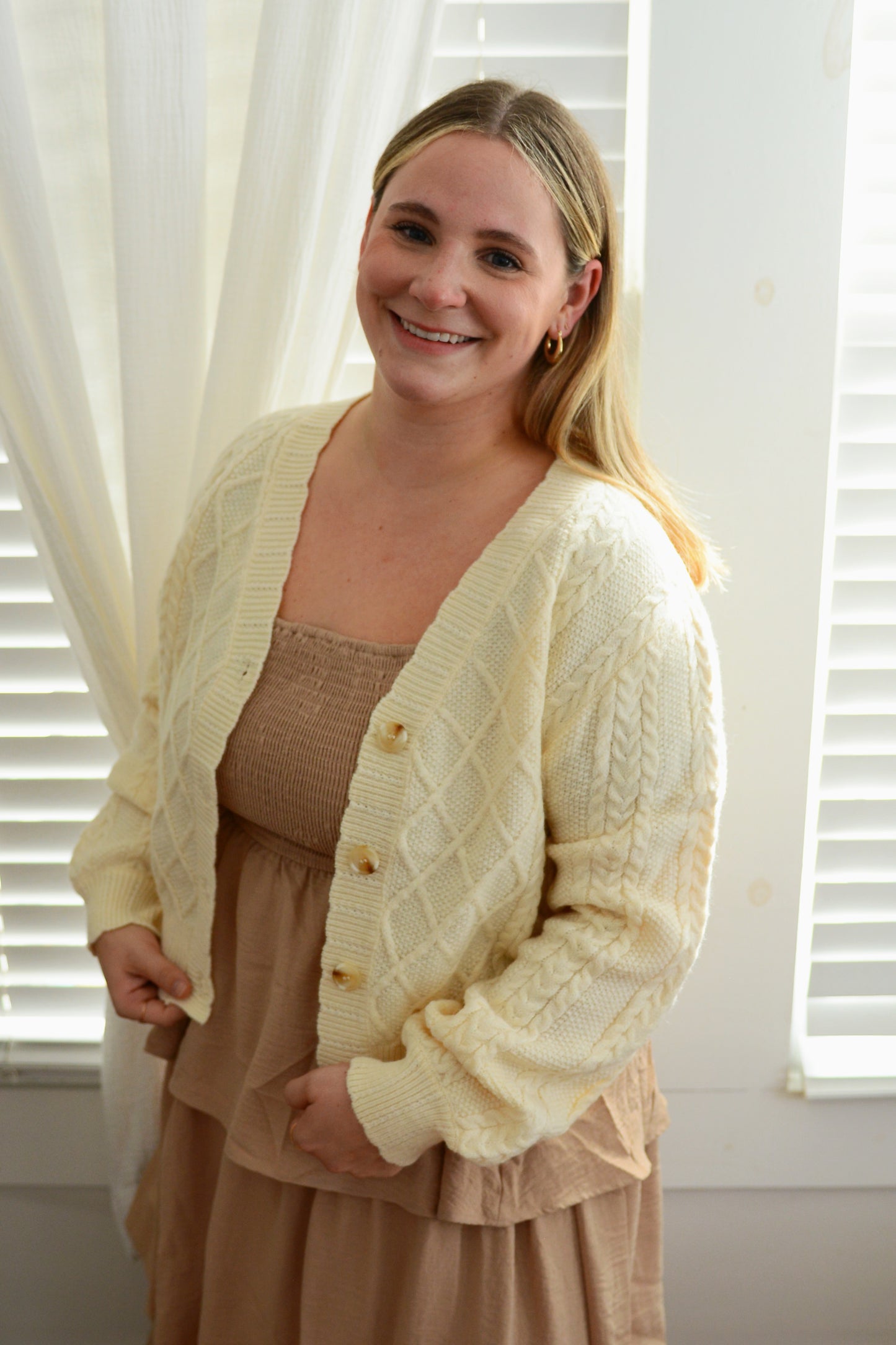 The Harriet Cable Knit Cardigan