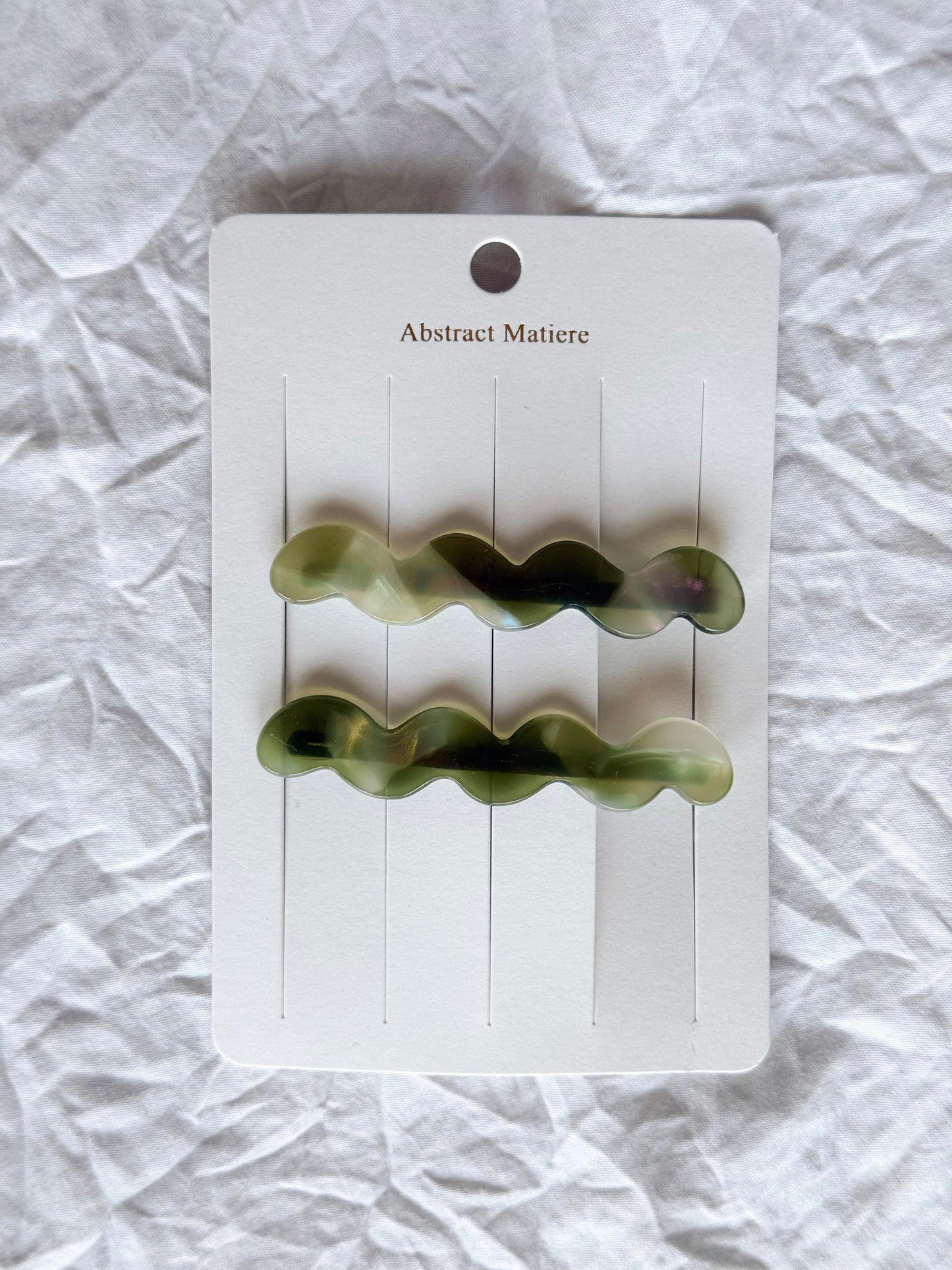 Eco Cloud Wave Slide Hair Pin Set