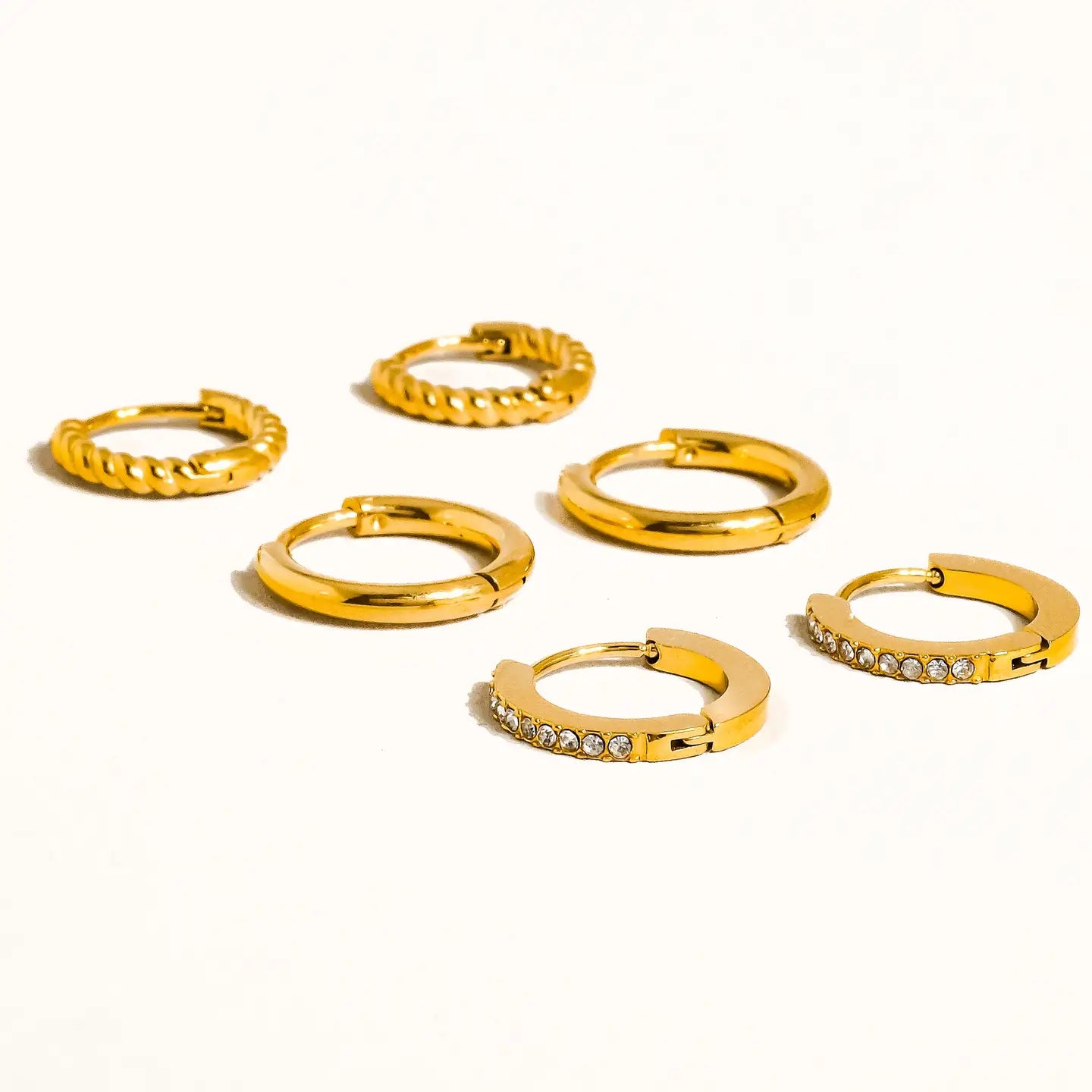 Claude Multipack Huggie Hoops