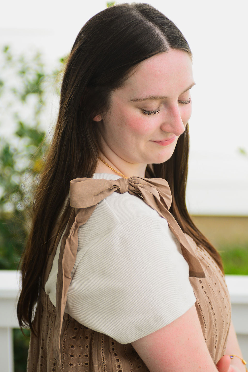 The Morgan Eyelet Midi Dress