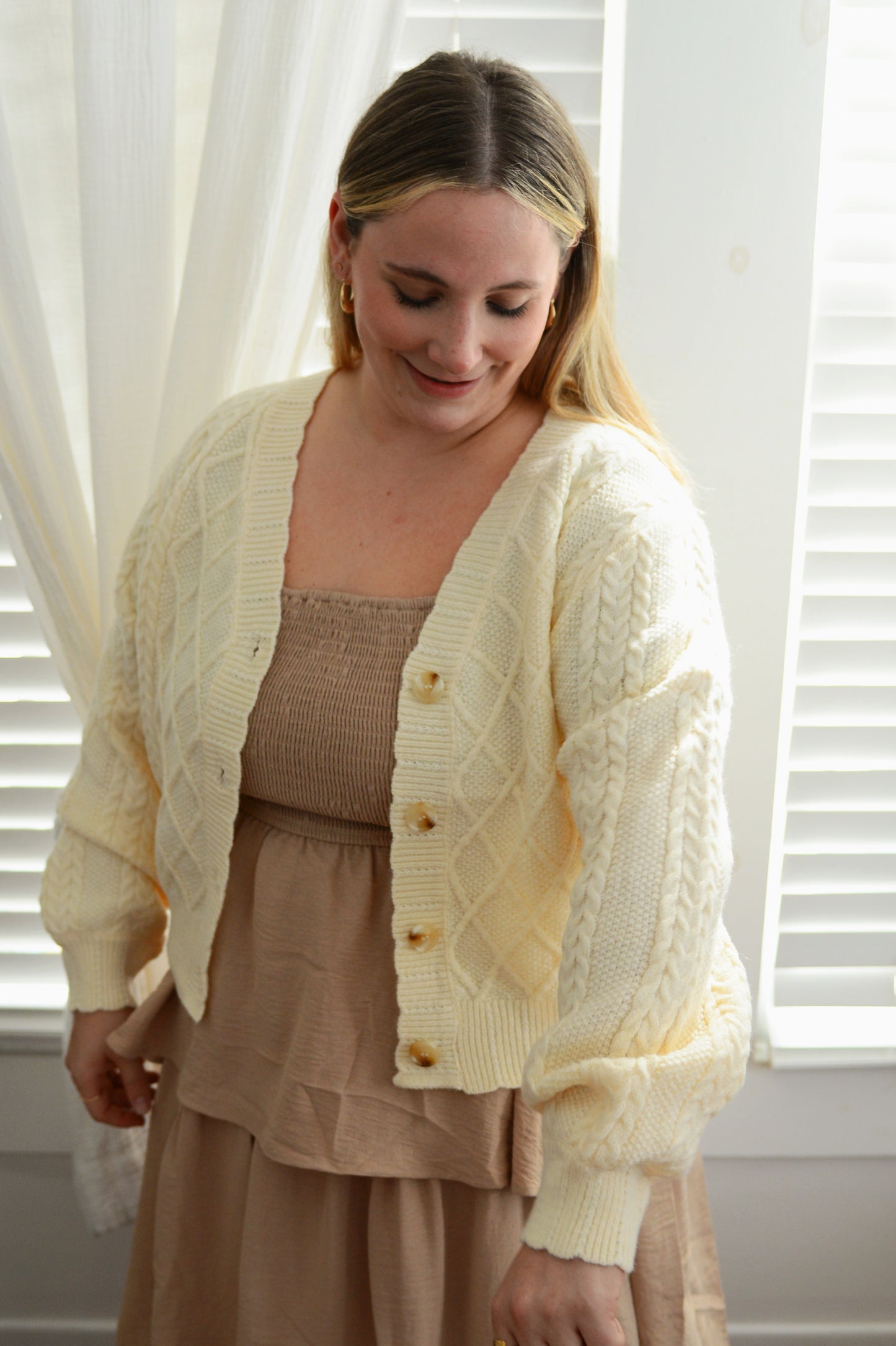 The Harriet Cable Knit Cardigan