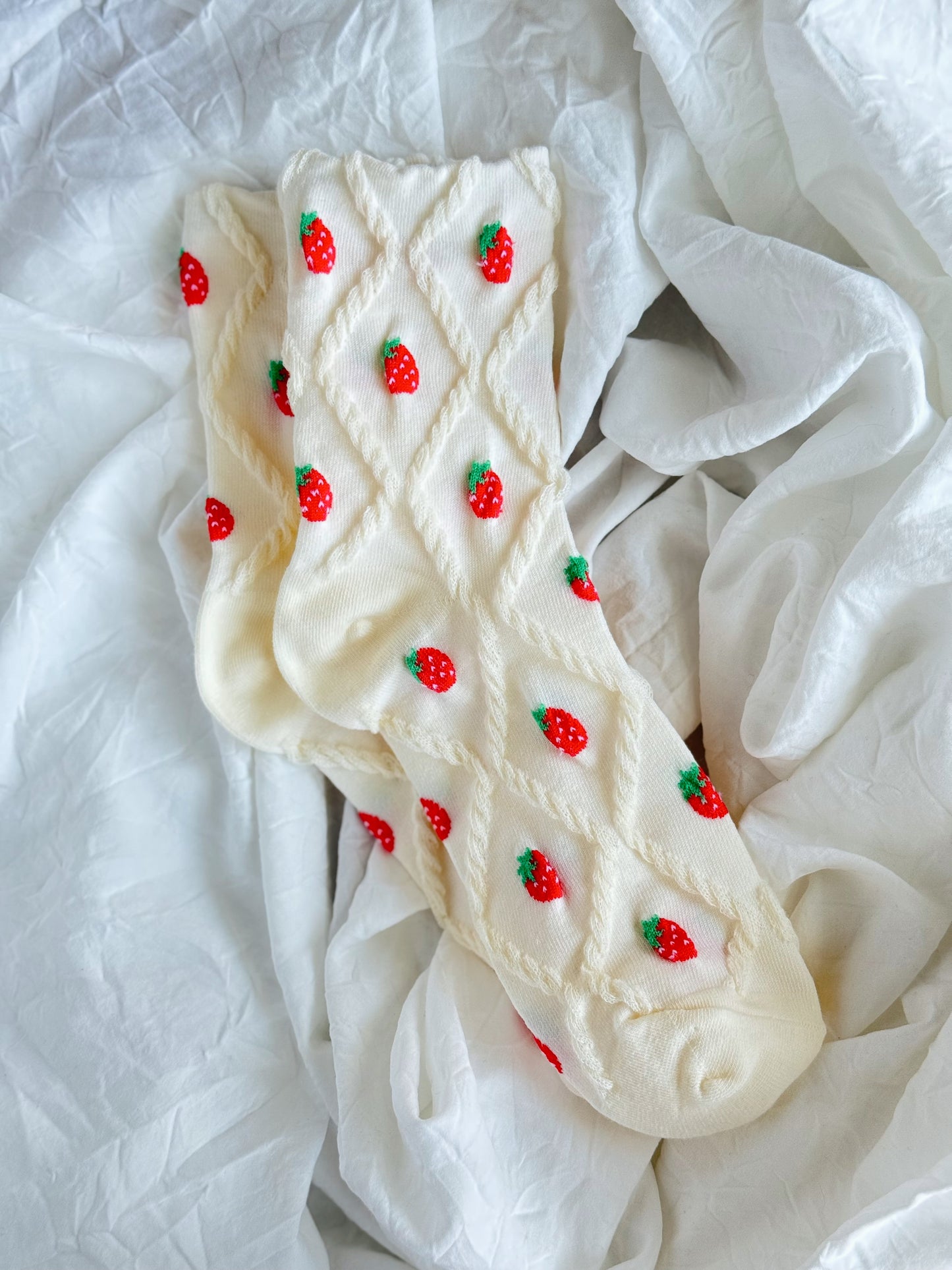 Women's Patterned Crew Socks