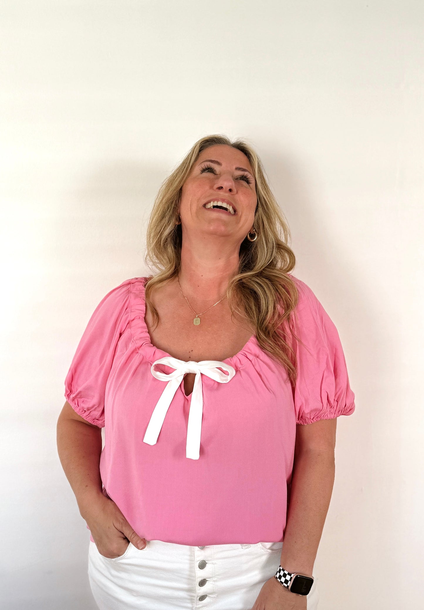 The Kate Front Self Tie Blouse