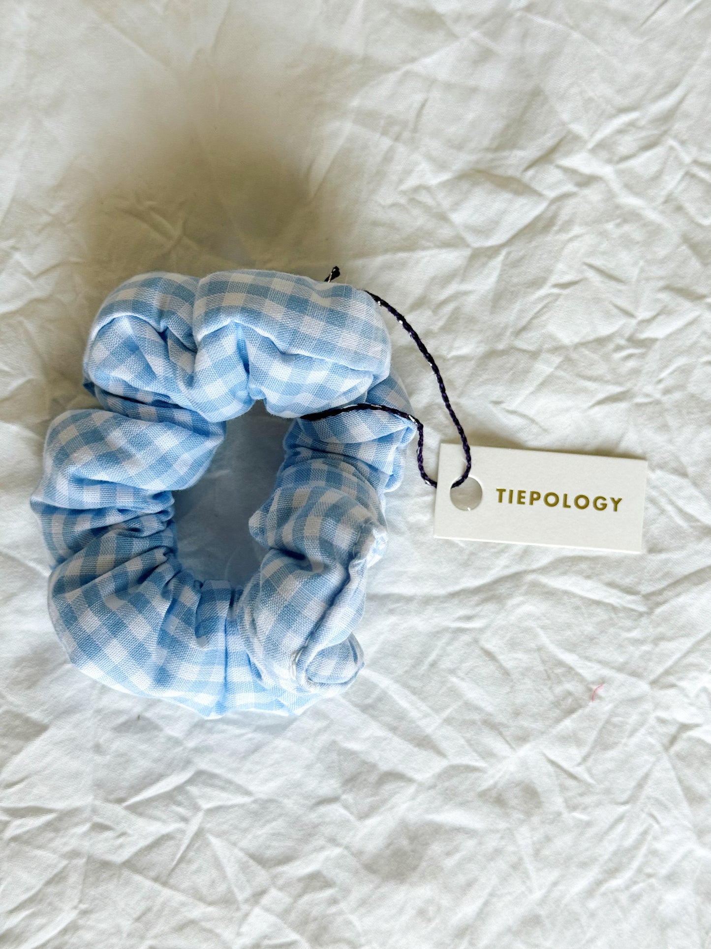 Gingham Hair Scrunchie