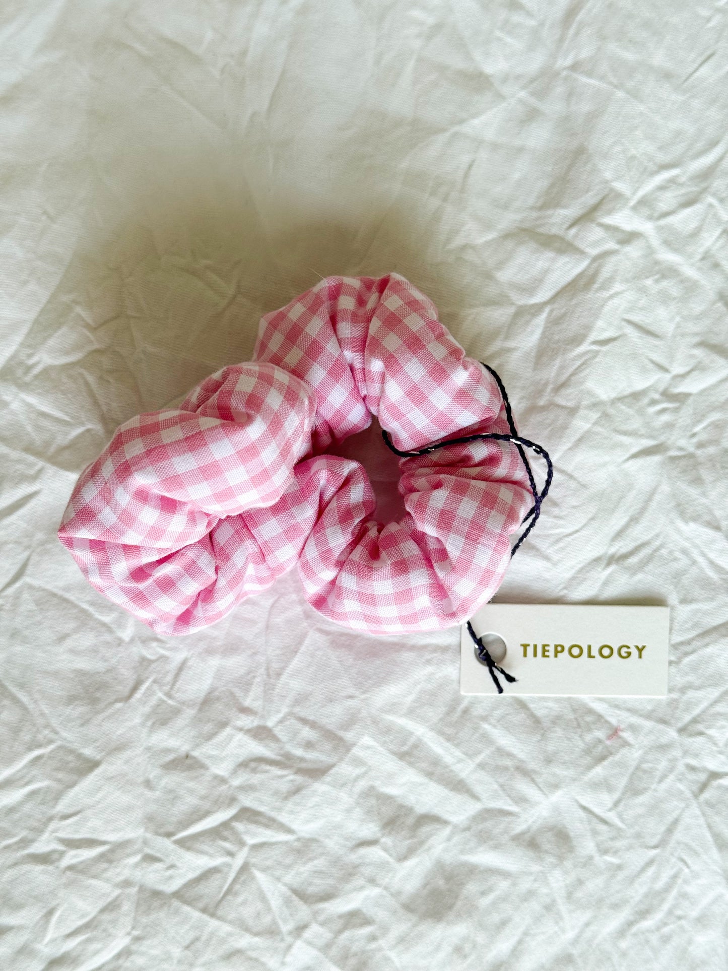 Gingham Hair Scrunchie
