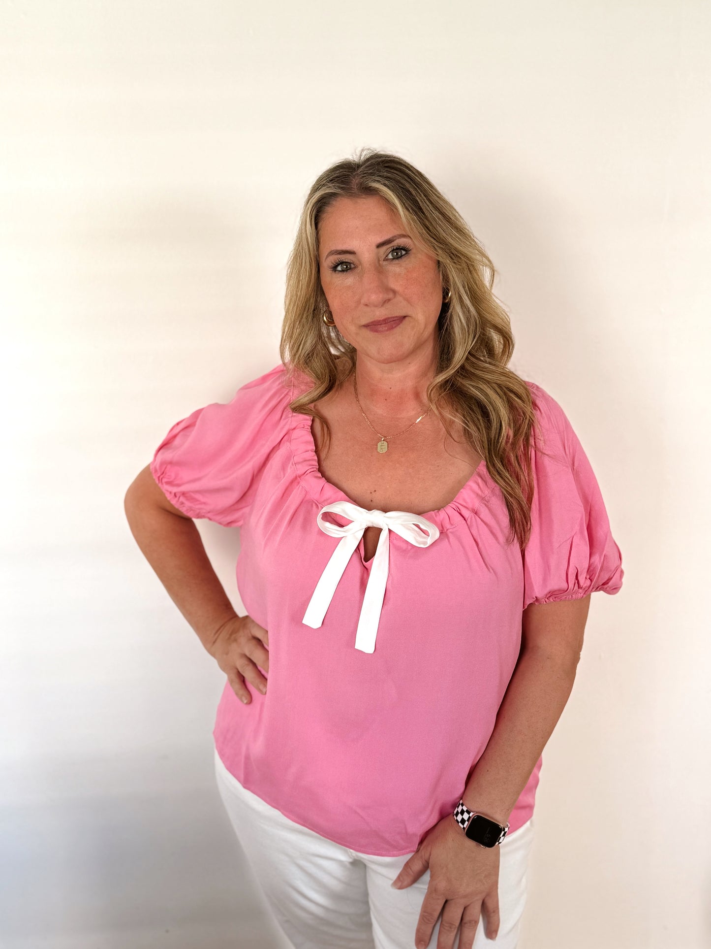 The Kate Front Self Tie Blouse
