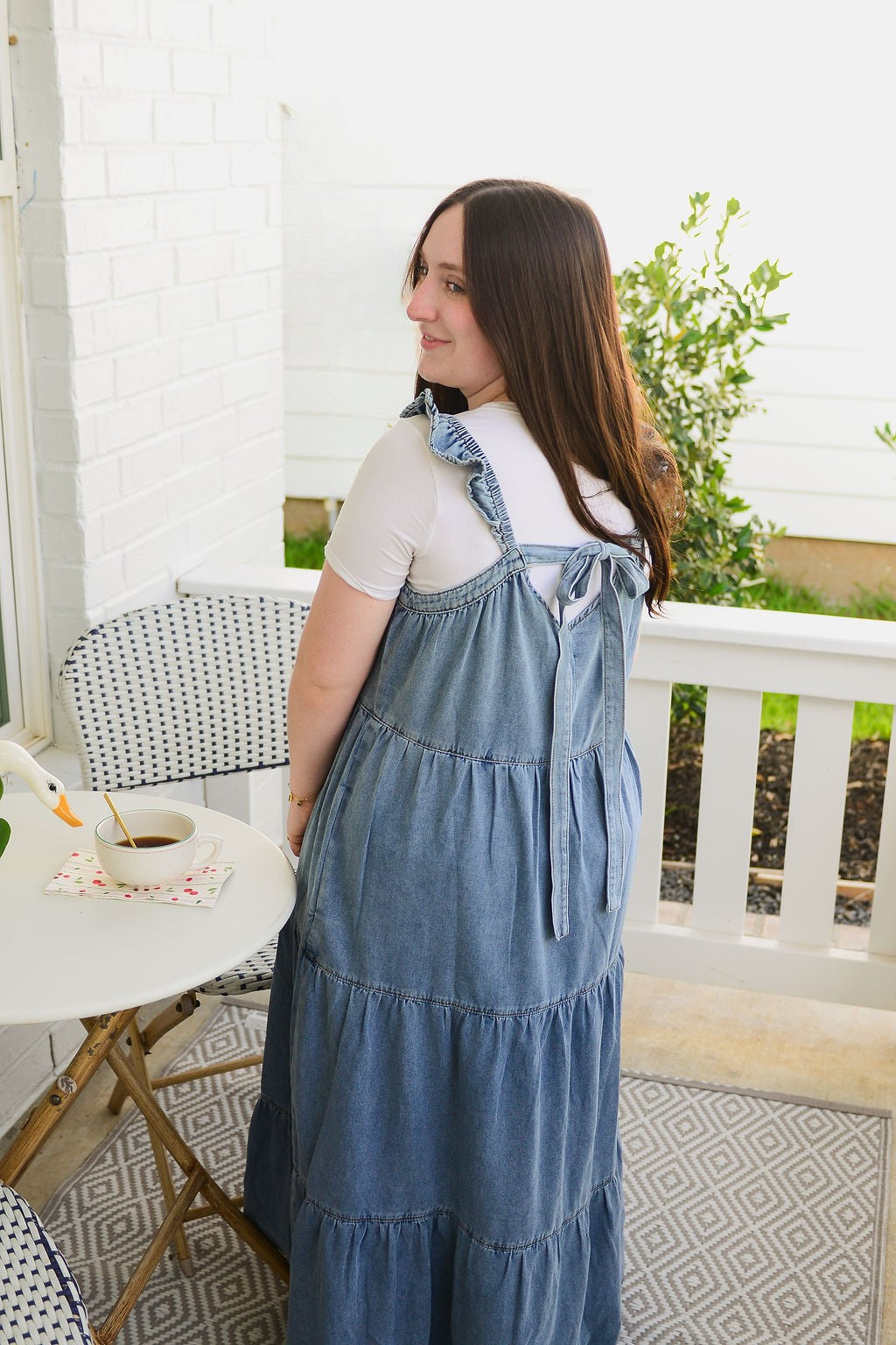 The Sicily Denim Midi Dress