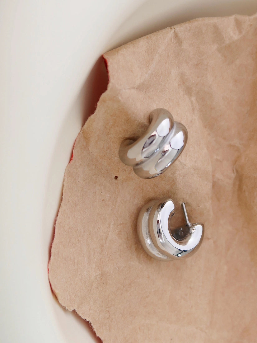The Emma Double C Hoops