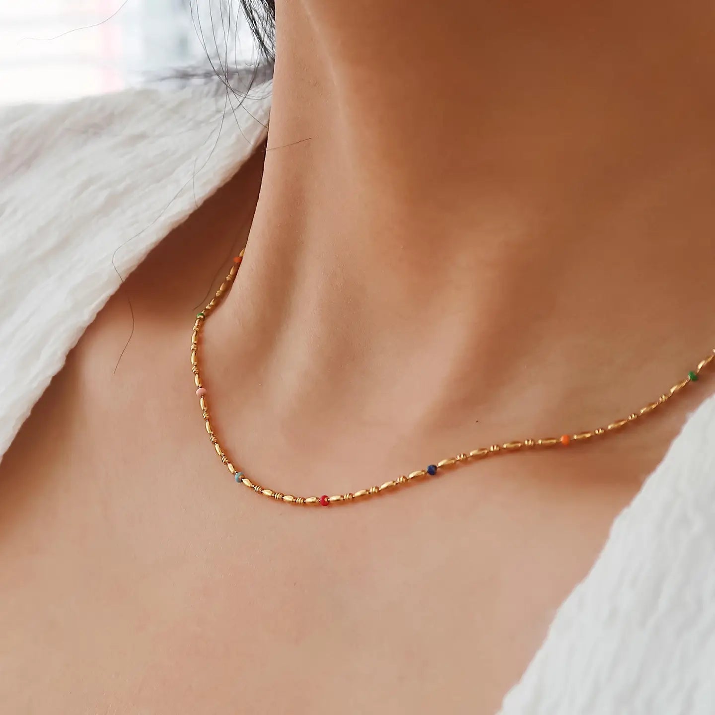 The Tave Petite Beaded Necklace