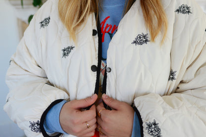 The Lorelai Floral Puffer Jacket