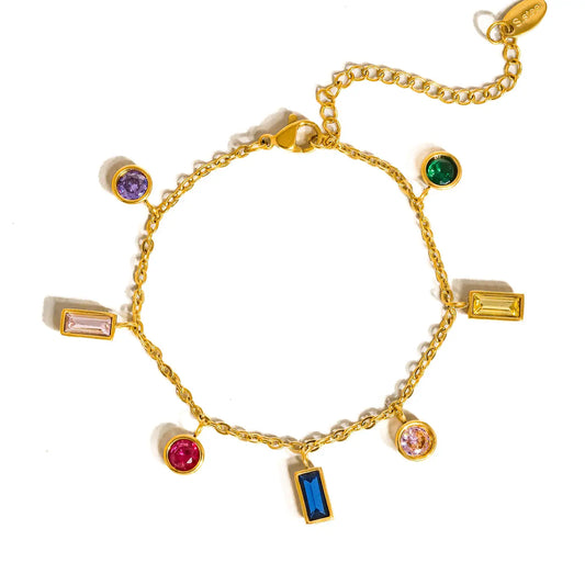 Sydney 18K Gold Charm Bracelet