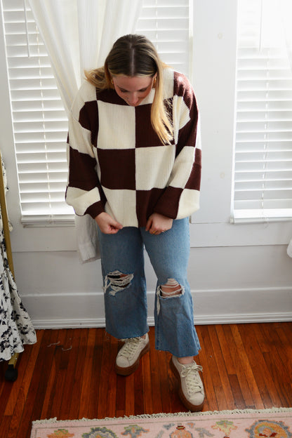 The Watson Checkerboard Sweater