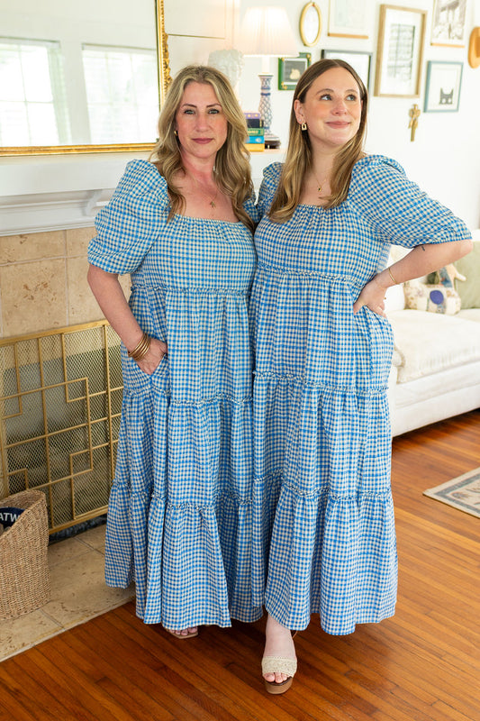 The Daisy Gingham Maxi Dress