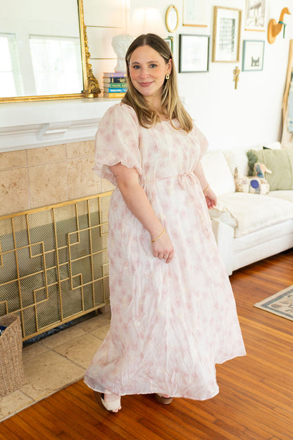 The Honey Floral Embroidery Maxi Dress