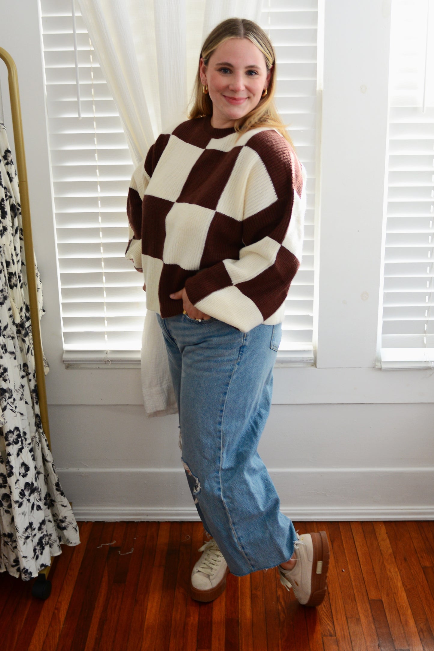 The Watson Checkerboard Sweater