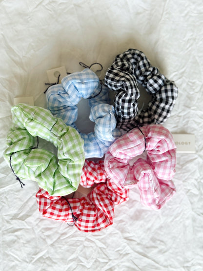 Gingham Hair Scrunchie