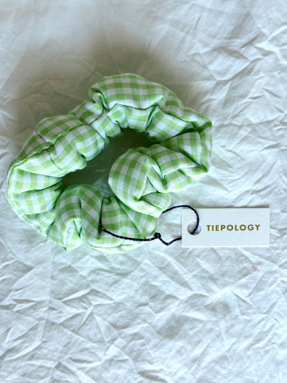 Gingham Hair Scrunchie