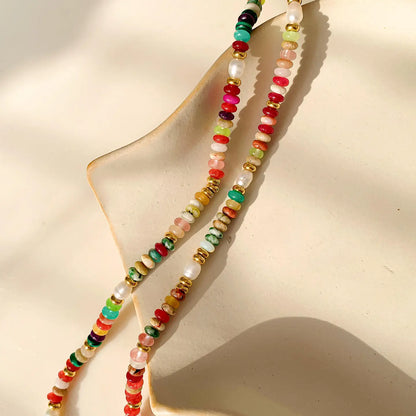 The Sunny Boho Color Beaded Necklace