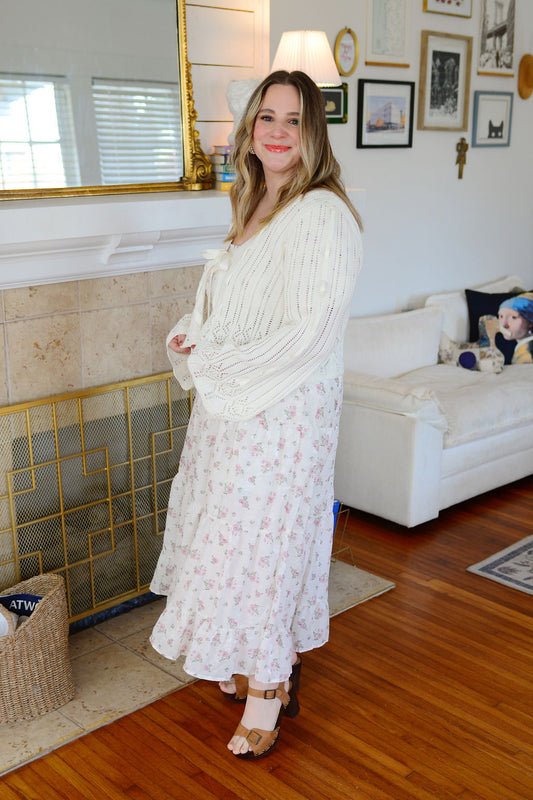 The Esme Laced Ribbon Cardigan
