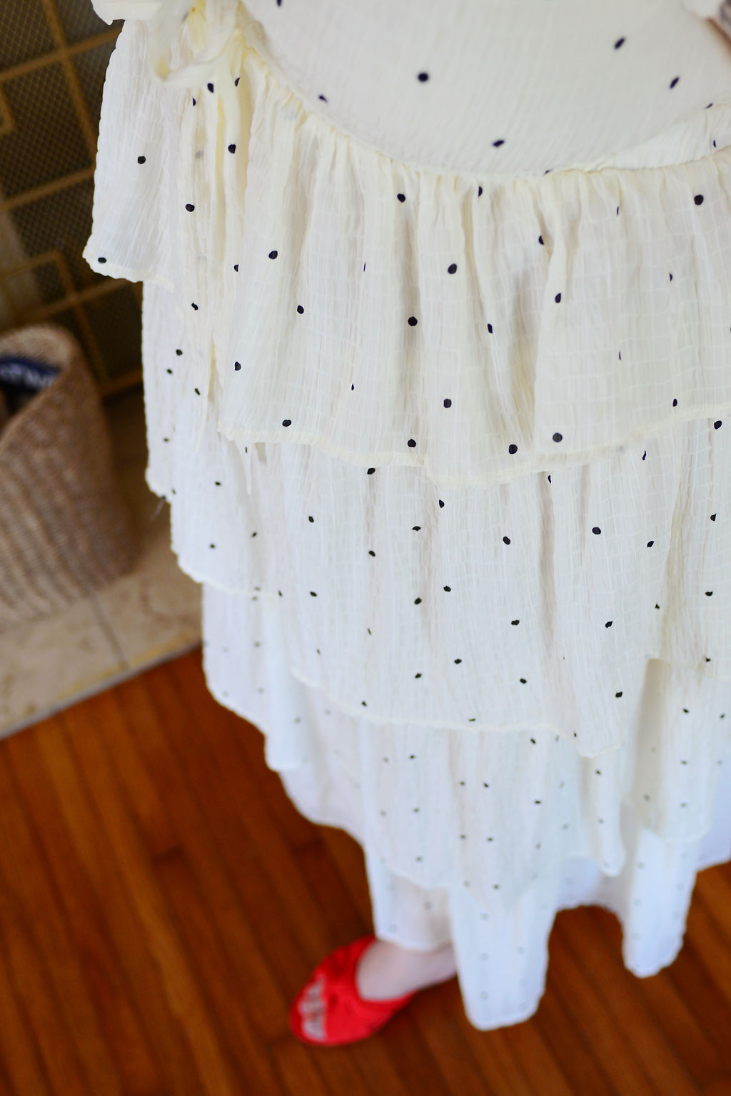 The Greta Polka Dot Midi Dress