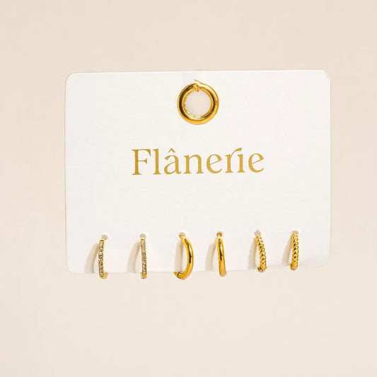 Claude Multipack Huggie Hoops