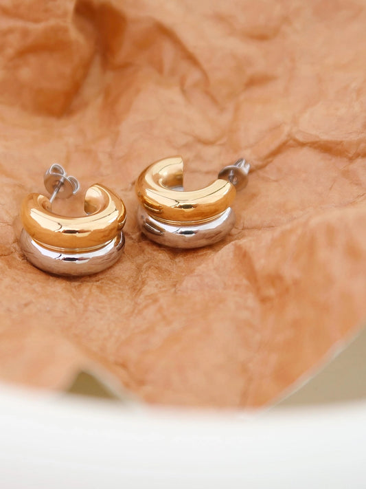 The Emma Double C Hoops