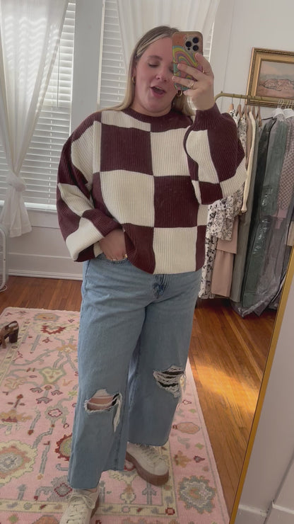 The Watson Checkerboard Sweater